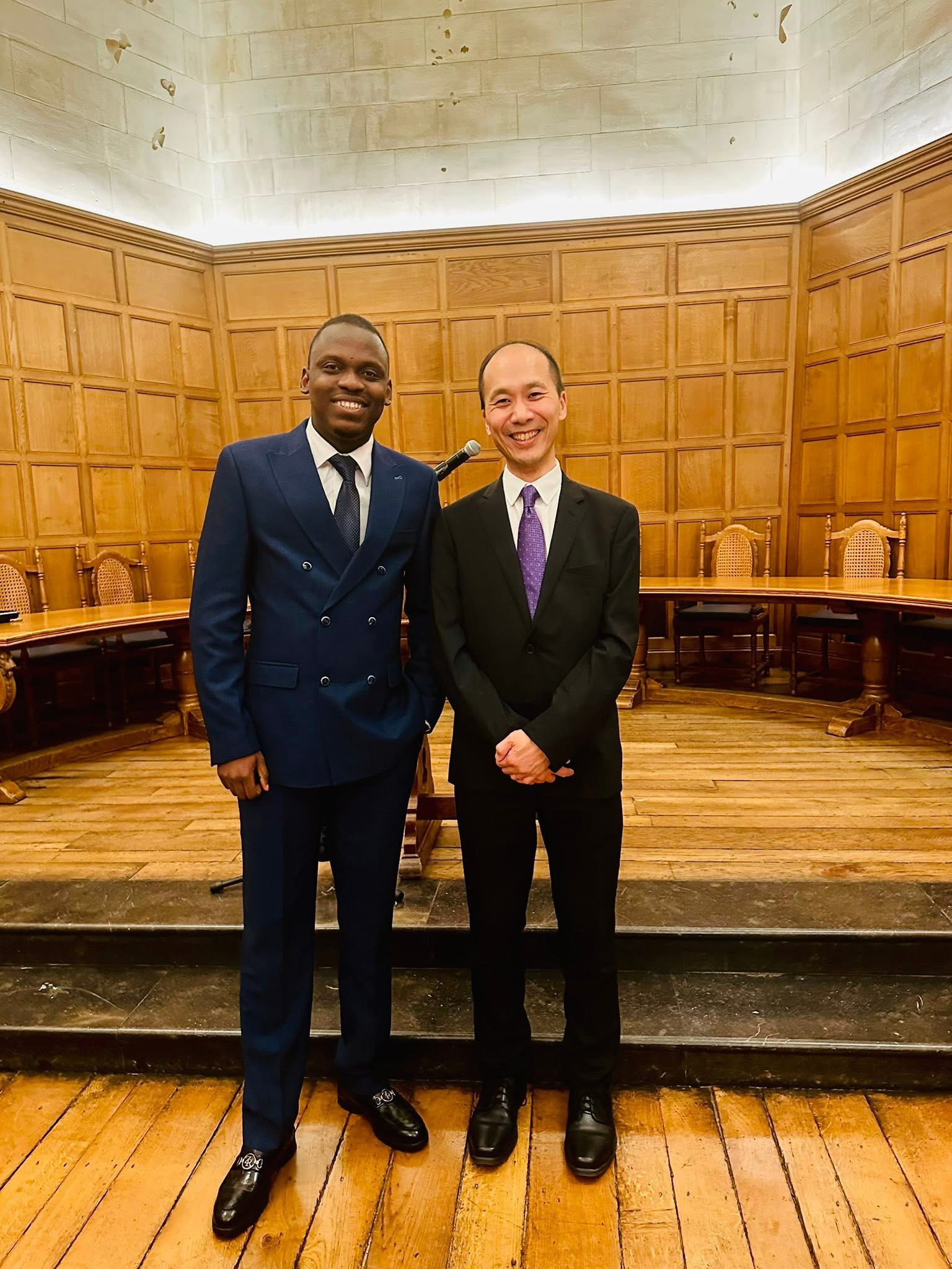 Yusuff Adebisi at a formal academic event