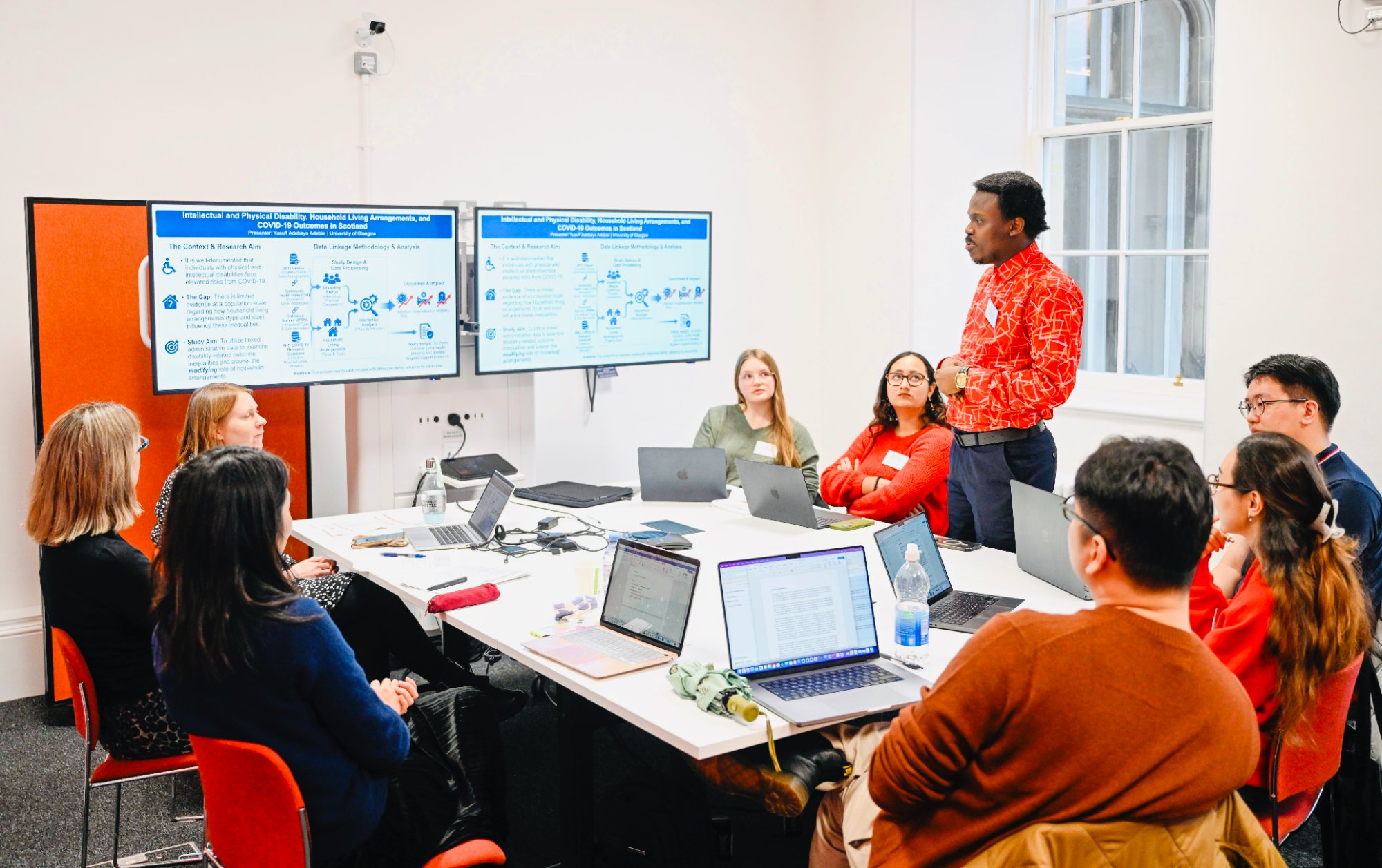 Yusuff Adebisi presenting research